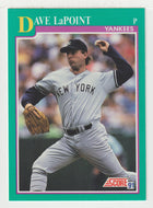 Dave LaPoint - New York Yankees (MLB Baseball Card) 1991 Score # 218 Mint