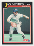 Jack Daugherty - Texas Rangers (MLB Baseball Card) 1991 Score # 309 Mint