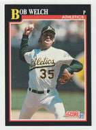 Bob Welch - Oakland Athletics (MLB Baseball Card) 1991 Score # 311 Mint