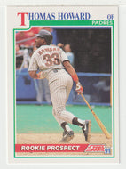 Thomas Howard - San Diego Padres (MLB Baseball Card) 1991 Score # 335 Mint