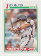 Jeff Manto - Cleveland Indians (MLB Baseball Card) 1991 Score # 337 Mint