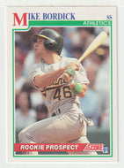 Mike Bordick RC - Oakland Athletics (MLB Baseball Card) 1991 Score # 339 Mint