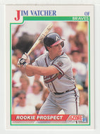 Jim Vatcher RC - Atlanta Braves (MLB Baseball Card) 1991 Score # 341 Mint