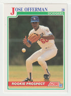 Jose Offerman - Los Angeles Dodgers (MLB Baseball Card) 1991 Score # 343 Mint