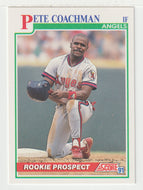Pete Coachman RC - California Angels (MLB Baseball Card) 1991 Score # 344 Mint