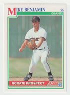 Mike Benjamin - San Francisco Giants (MLB Baseball Card) 1991 Score # 345 Mint
