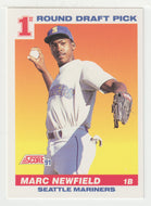 Marc Newfield RC - Seattle Mariners (MLB Baseball Card) 1991 Score # 391 Mint