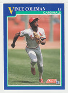 Vince Coleman - St. Louis Cardinals (MLB Baseball Card) 1991 Score # 450 Mint