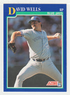 David Wells - Toronto Blue Jays (MLB Baseball Card) 1991 Score # 474 Mint