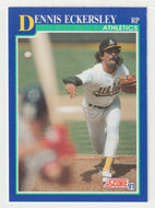 Dennis Eckersley - Oakland Athletics (MLB Baseball Card) 1991 Score # 485 Mint
