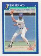 Julio Franco - Texas Rangers (MLB Baseball Card) 1991 Score # 493 Mint