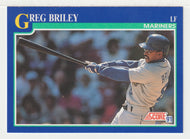 Greg Briley - Seattle Mariners (MLB Baseball Card) 1991 Score # 494 Mint