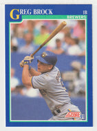 Greg Brock - Milwaukee Brewers (MLB Baseball Card) 1991 Score # 522 Mint