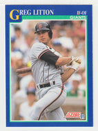 Greg Litton - San Francisco Giants (MLB Baseball Card) 1991 Score # 533 Mint