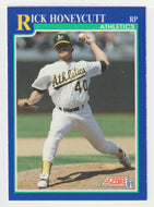 Rick Honeycutt - Oakland Athletics (MLB Baseball Card) 1991 Score # 539 Mint