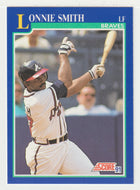 Lonnie Smith - Atlanta Braves (MLB Baseball Card) 1991 Score # 543 Mint