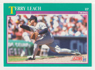 Terry Leach - Minnesota Twins (MLB Baseball Card) 1991 Score # 556 Mint