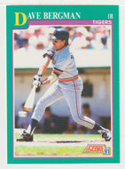 Dave Bergman - Detroit Tigers (MLB Baseball Card) 1991 Score # 562 Mint