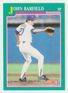 John Barfield - Texas Rangers (MLB Baseball Card) 1991 Score # 573 Mint