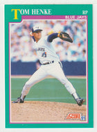 Tom Henke - Toronto Blue Jays (MLB Baseball Card) 1991 Score # 579 Mint
