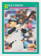 Rick Cerone - New York Yankees (MLB Baseball Card) 1991 Score # 580 Mint