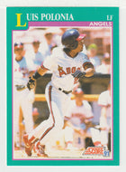 Luis Polonia - California Angels (MLB Baseball Card) 1991 Score # 587 Mint