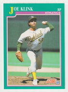 Joe Klink - Oakland Athletics (MLB Baseball Card) 1991 Score # 588 Mint