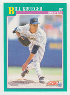 Bill Krueger - Milwaukee Brewers (MLB Baseball Card) 1991 Score # 598 Mint
