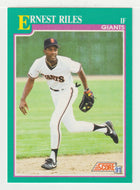 Ernest Riles - San Francisco Giants (MLB Baseball Card) 1991 Score # 626 Mint