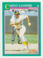 Carney Lansford - Oakland Athletics (MLB Baseball Card) 1991 Score # 630 Mint