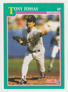 Tony Fossas - Milwaukee Brewers (MLB Baseball Card) 1991 Score # 634 Mint