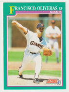Francisco Oliveras - San Francisco Giants (MLB Baseball Card) 1991 Score # 635 Mint