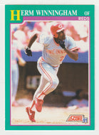 Herm Winningham - Cincinnati Reds (MLB Baseball Card) 1991 Score # 656 Mint