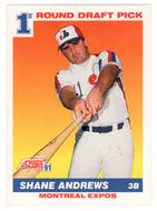 Shane Andrews RC - Montreal Expos (MLB Baseball Card) 1991 Score # 674 Mint