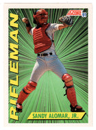 Sandy Alomar Jr. - Cleveland Indians - Rifleman (MLB Baseball Card) 1991 Score # 694 Mint