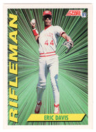 Eric Davis - Cincinnati Reds - Rifleman (MLB Baseball Card) 1991 Score # 696 Mint