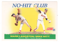 Mark Langston - Mike Witt - No Hit Club (MLB Baseball Card) 1991 Score # 699 Mint