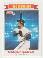 Cecil Fielder - Detroit Tigers - Highlights (MLB Baseball Card) 1991 Score # 770 Mint