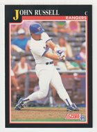 John Russell - Texas Rangers (MLB Baseball Card) 1991 Score # 802 Mint
