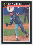 Chris Nabholz - Montreal Expos (MLB Baseball Card) 1991 Score # 804 Mint