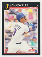 Juan Gonzalez - Texas Rangers (MLB Baseball Card) 1991 Score # 805 Mint