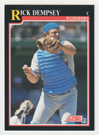 Rick Dempsey - Los Angeles Dodgers (MLB Baseball Card) 1991 Score # 816 Mint
