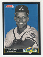 Dave Justice - Atlanta Braves - The Franchise (MLB Baseball Card) 1991 Score # 861 Mint
