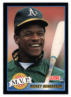 Rickey Henderson - Oakland Athletics - MVP (MLB Baseball Card) 1991 Score # 875 Mint