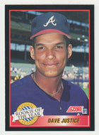 Dave Justice - Atlanta Braves - Rookie of the Year (MLB Baseball Card) 1991 Score # 880 Mint