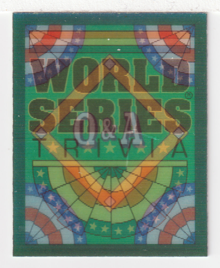 Q&A Card # 4 World Series (MLB Baseball Card) 1991 Score Magic Motion # 60 Mint