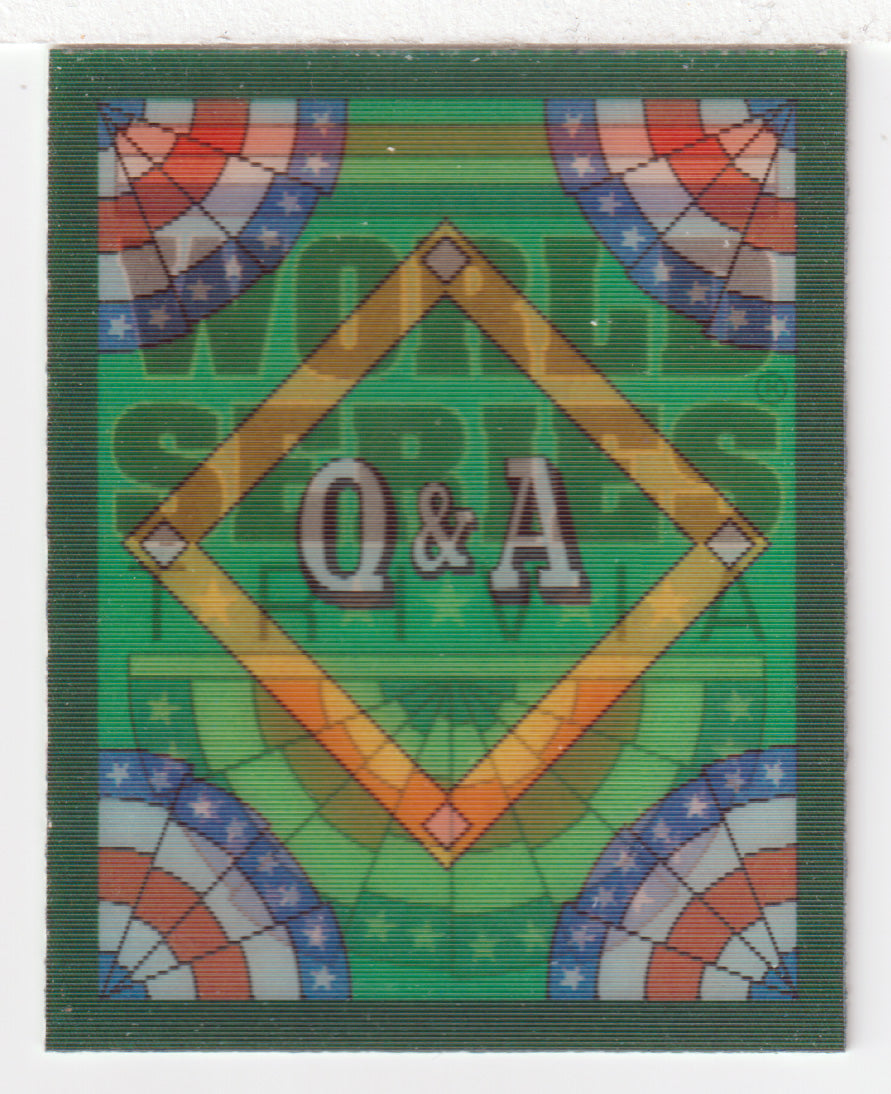 Q&A Card # 6 World Series (MLB Baseball Card) 1991 Score Magic Motion # 62 Mint