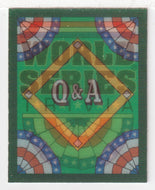 Q&A Card # 6 World Series (MLB Baseball Card) 1991 Score Magic Motion # 62 Mint