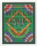 Q&A Card # 7 World Series (MLB Baseball Card) 1991 Score Magic Motion # 63 Mint