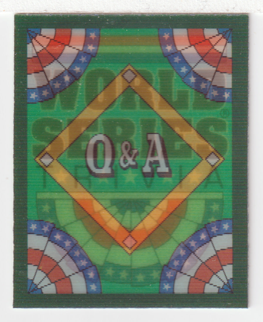 Q&A Card # 8 World Series (MLB Baseball Card) 1991 Score Magic Motion # 64 Mint